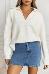 Winter Kiss Knitted Jumper Beige