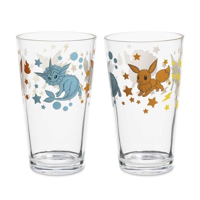 Eevee & Evolutions 16 oz. Glass Tumbler (2-Pack)