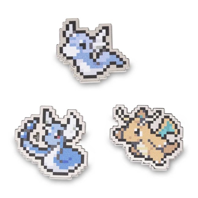 Dratini, Dragonair & Dragonite Pokémon Pixel Pins (3-Pack)
