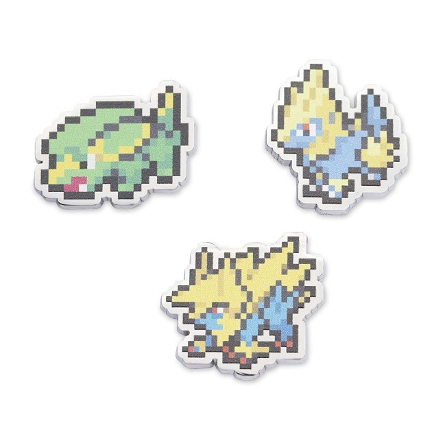 Electrike, Manectric & Mega Manectric Pokémon Pixel Pins (3-Pack)