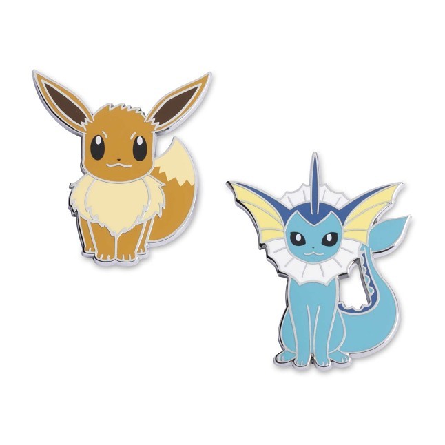 Eevee & Vaporeon Pokémon Pins (2-Pack)