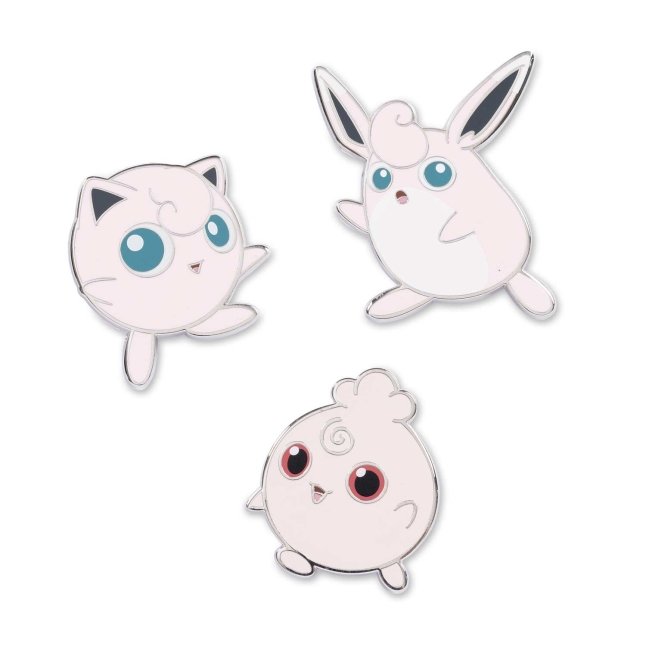 Igglybuff, Jigglypuff & Wigglytuff Pokémon Pins (3-Pack)