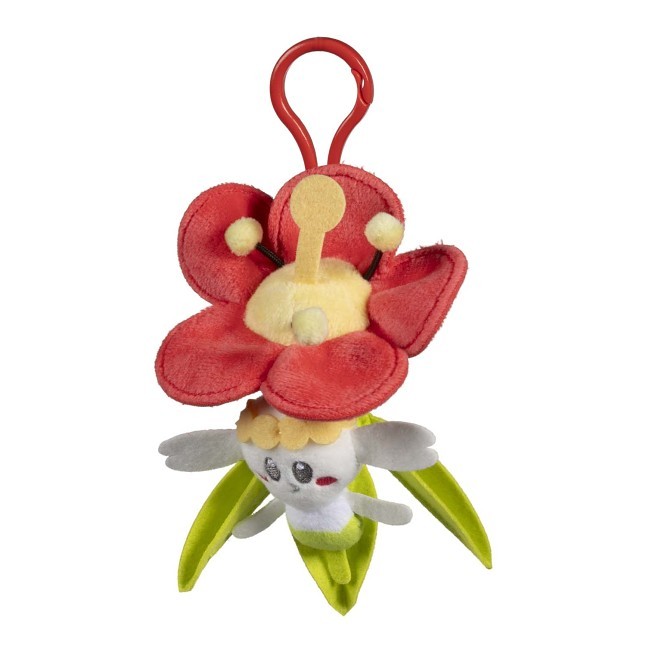 Flabébé (Red Flower) Whimsy Bloom Mini Plush Key Chain