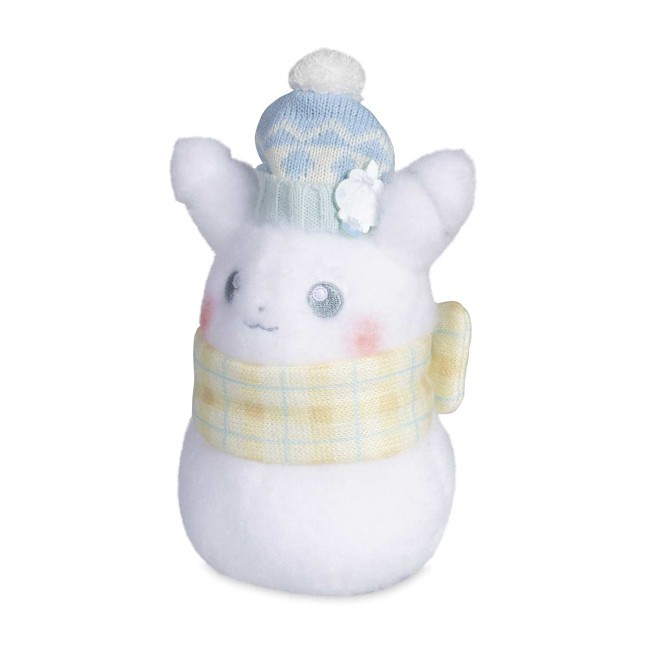 Pikachu Snowman Snowy Softies Plush - 6 ¾ In.
