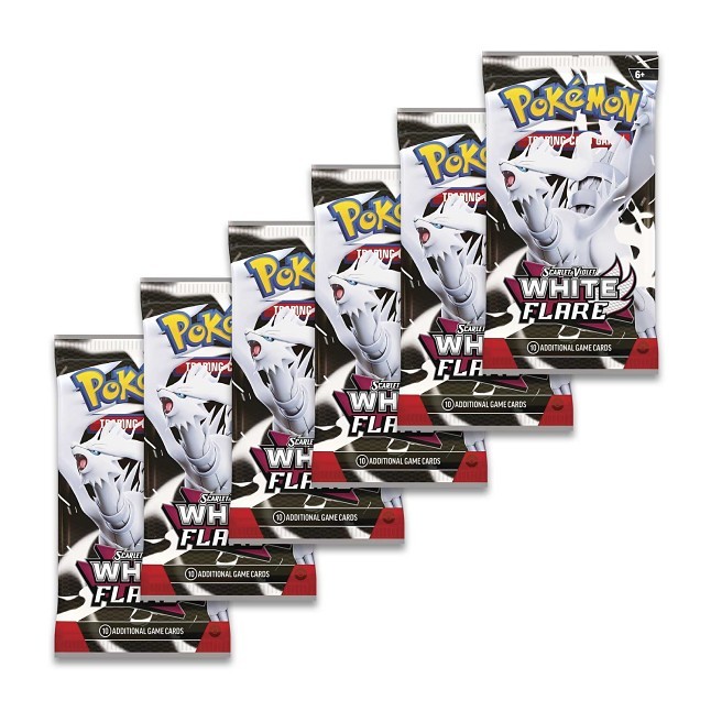 Pokémon TCG: Scarlet & Violet-White Flare Booster Bundle (6 Packs)