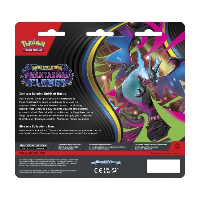 Pokémon TCG: Mega Evolution-Phantasmal Flames 3 Booster Packs & Sneasel Promo Card