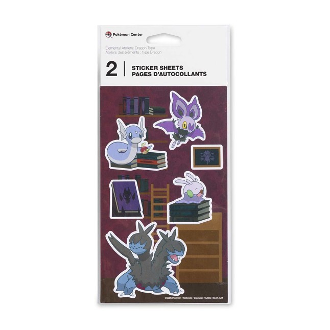 Elemental Ateliers: Dragon Types Sticker Sheets (2-Pack)